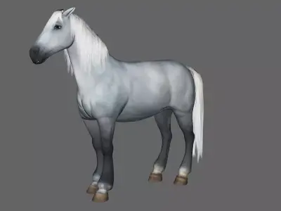 Horse Rigged Animated Low-poly 3D model