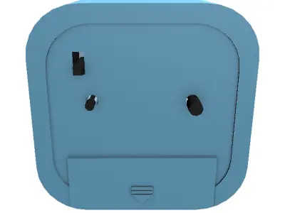 Clock two clocks 3D model