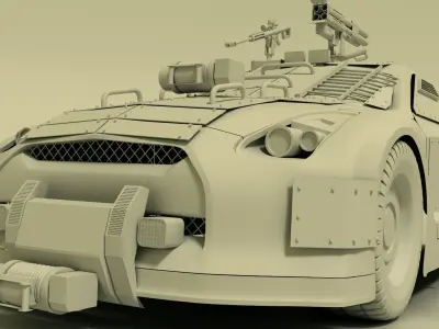 Nissan GTR  3D model