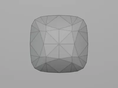 Cushion Diamond Ideal Cut 3D model