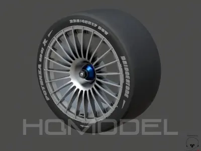 Generic Tire Standard PBR Low-poly 3D model