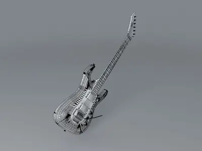 ESP custom shop guitar Free 3D model