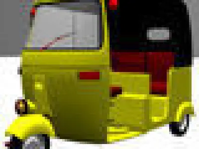 AUTO vehicle Low-poly 3D model