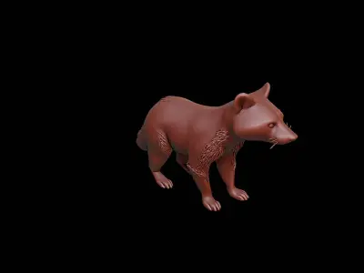 Raccoon Animal Sculpture 3D print model get