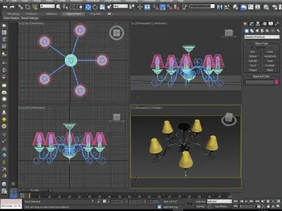 Ceiling Lamp Free low-poly 3D model