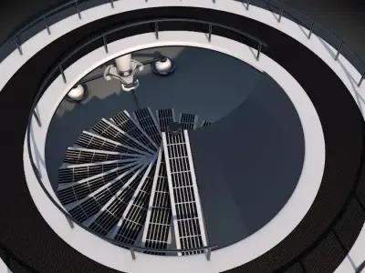 Sci Fi Observation Deck Free 3D model