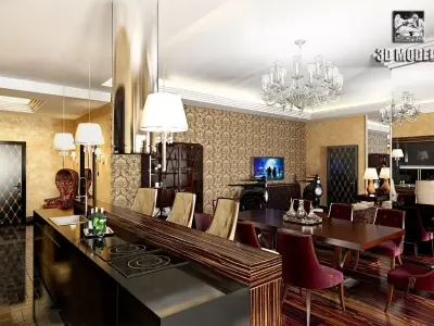 Modern Liveroom 3D model