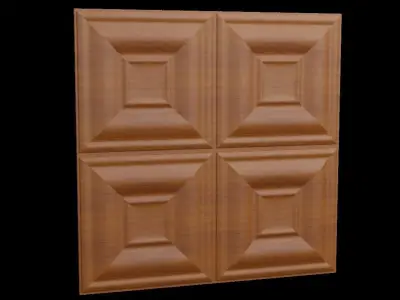 3D Panel wooden 3D model