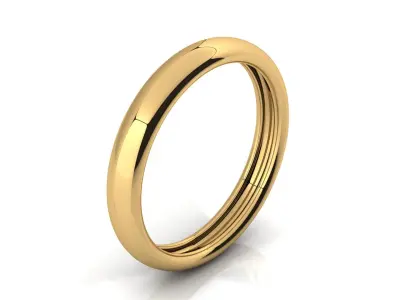 SIMPLE BAND RING Free 3D print model