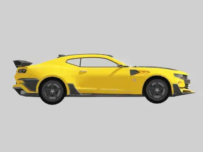 transformars vehicle camaro 3d Low-poly 3D model