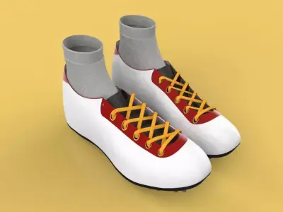 TRAIL RUNNING TRAINER SHOES SNEAKER FOOTBALL SOCCER Free 3D model