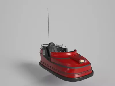 Bumper Car Low-poly 3D model