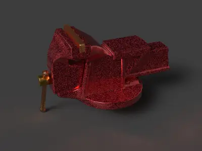 Bench vice   Low-poly 3D model