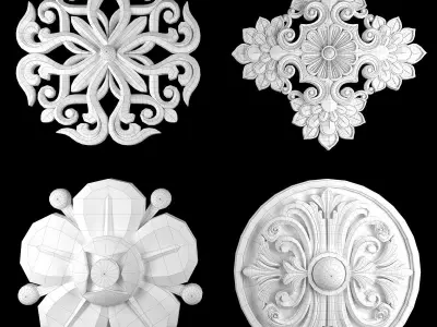 Ornament Element Pack 24 3D model