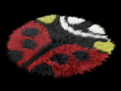 Carpet ladybug children 3D model