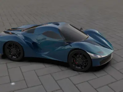 Concept car 3D print model
