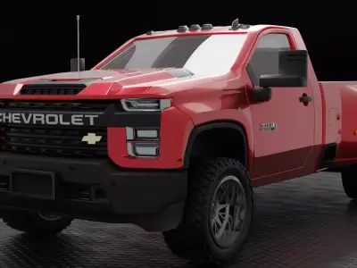 2020 Chevrolet Silverado 3500HD Single Cab  3D print model