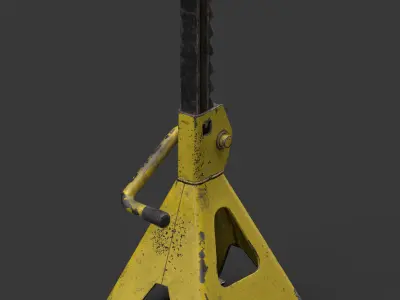 Car Easel Low-poly 3D model