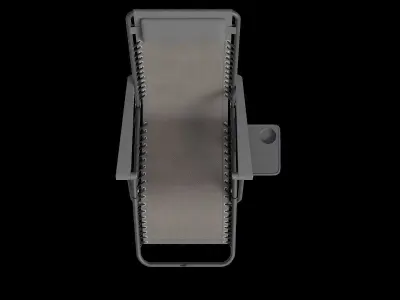 Wicker Folding Outdoor Lounge Chairs 3D model