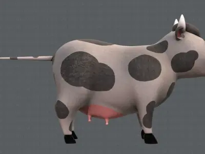 Cow V01 Low-poly 3D model