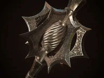 Mace 02 Low-poly 3D model