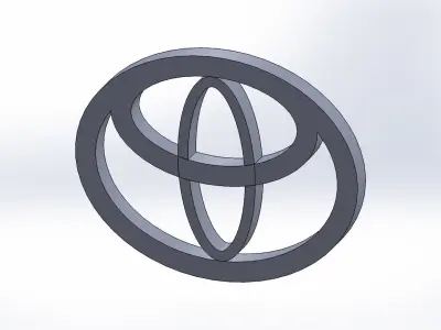Toyota logo 3D model