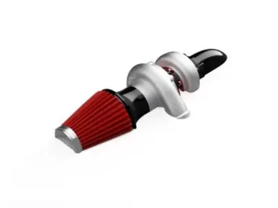 1to10 RC Turbo and Airfilter Combination Half 3D print model