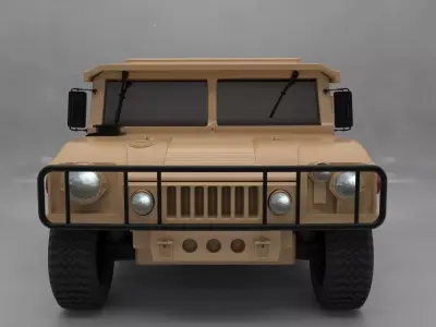 Hummer 3D model Low-poly 3D model