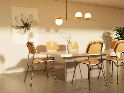 Kitchen furniture set 3D model