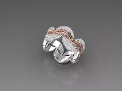 BAND RING 3D print model 4