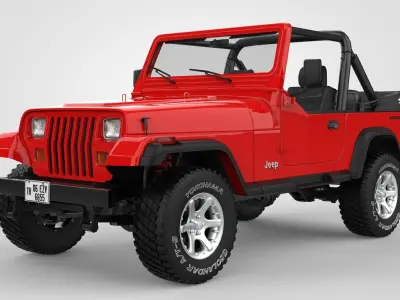 Jeep Wrangler YJ 1987 3D model