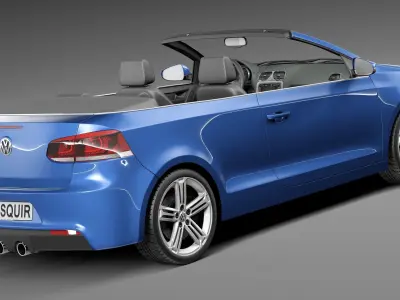 Volkswagen Golf R Convertible 2014 3D model