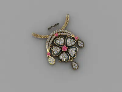 FASION PENDANT 3D model 14