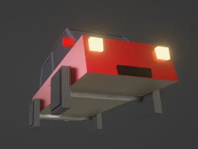 Low-Poly Car Free low-poly 3D model buy