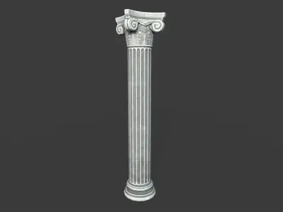 Game Art Corinthian Roman Column  Low-poly 3D model