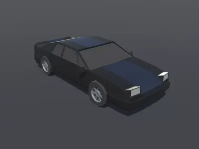 Sport car lowpoly Low-poly 3D model purchase