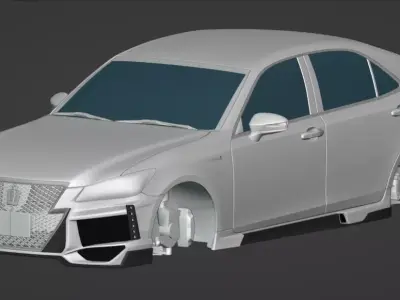 Toyota Crown S210 Athlete BlackPearl Bodykit 3D model