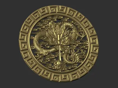 dragon golden 3D print model get