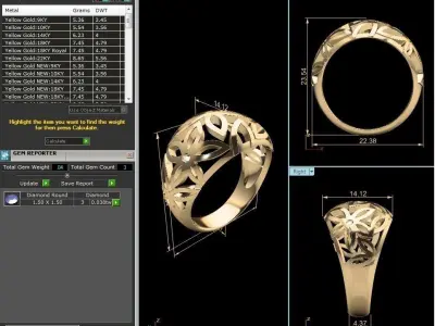 Women Ring 3D print model