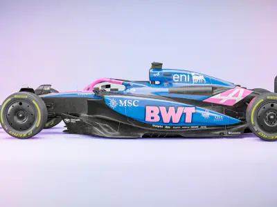 F1 Alpine A525 2025 3D model