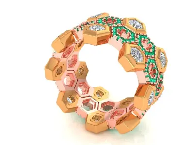 ladies ring 3D print model