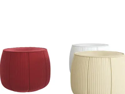 Paola Lenti Round Pouf Play B28A ottoman 3D model