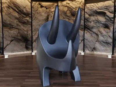 Triceratops DIno Creature Figure Fan Art Toy 3D print model