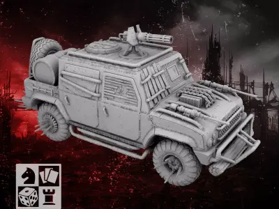 Mad car 3 3D print model