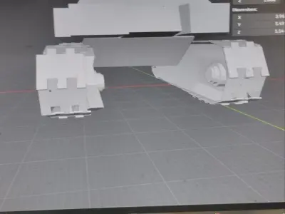 TanksModelForGame Low-poly 3D model