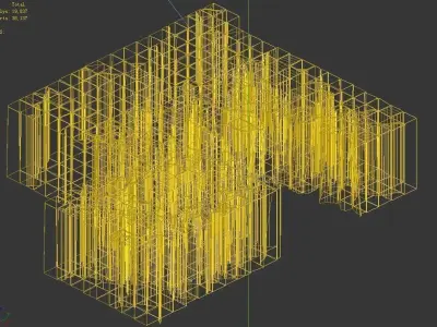 Stone Funeral Place - Floor Tiles 02 3D model