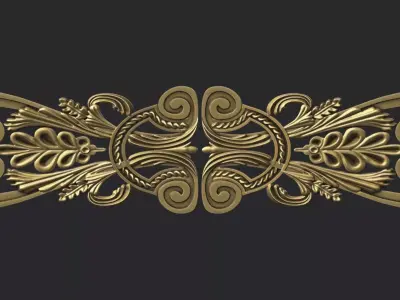 Carved decor onlay 3D print model
