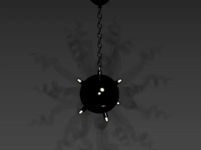 SOLAIRE MURANO GLASS CHANDELIER 3D model