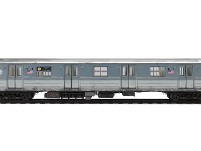 R68 New York City Subway car 3D model