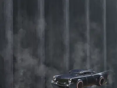 Futuristic flying car 3 3D model